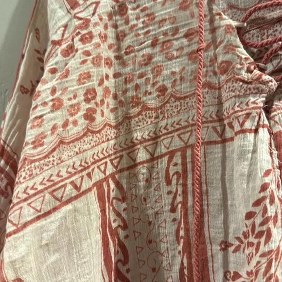 FREE PEOPLE DARLING BOHO PRINT TOP - Picture 5 of 5